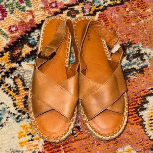 Alohas Women's Tan espadrille summer Sandals